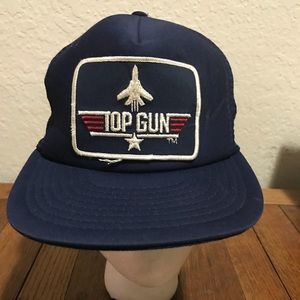 Vintage top gun hat SnapBack trucker mesh